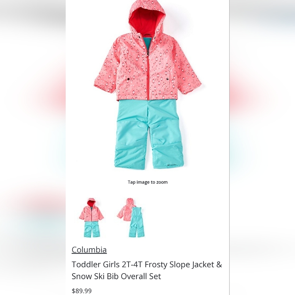 Columbia Snow Ski Bib and Jacket